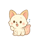 アイスクリームキツネスイーツ（個別スタンプ：4）