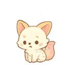 アイスクリームキツネスイーツ（個別スタンプ：10）