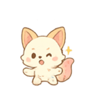 アイスクリームキツネスイーツ（個別スタンプ：12）