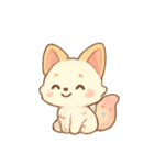 アイスクリームキツネスイーツ（個別スタンプ：14）