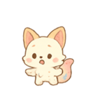 アイスクリームキツネスイーツ（個別スタンプ：15）