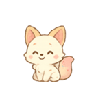 アイスクリームキツネスイーツ（個別スタンプ：18）