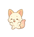 アイスクリームキツネスイーツ（個別スタンプ：19）