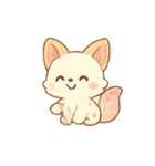 アイスクリームキツネスイーツ（個別スタンプ：21）