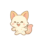 アイスクリームキツネスイーツ（個別スタンプ：23）