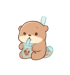 タピオカラッコ 夏のまったりタイム（個別スタンプ：1）