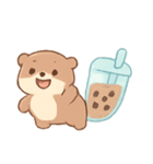 タピオカラッコ 夏のまったりタイム（個別スタンプ：5）