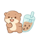 タピオカラッコ 夏のまったりタイム（個別スタンプ：6）