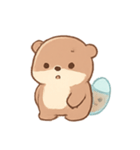 タピオカラッコ 夏のまったりタイム（個別スタンプ：10）