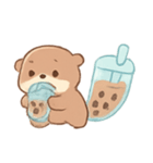 タピオカラッコ 夏のまったりタイム（個別スタンプ：15）