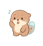 タピオカラッコ 夏のまったりタイム（個別スタンプ：17）