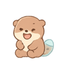 タピオカラッコ 夏のまったりタイム（個別スタンプ：19）