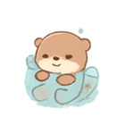 タピオカラッコ 夏のまったりタイム（個別スタンプ：21）