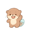 タピオカラッコ 夏のまったりタイム（個別スタンプ：22）