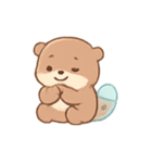 タピオカラッコ 夏のまったりタイム（個別スタンプ：24）