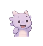 ラベンダーベビードラゴンのやすらぎ（個別スタンプ：2）