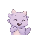 ラベンダーベビードラゴンのやすらぎ（個別スタンプ：6）