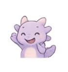 ラベンダーベビードラゴンのやすらぎ（個別スタンプ：7）