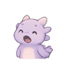 ラベンダーベビードラゴンのやすらぎ（個別スタンプ：9）
