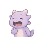 ラベンダーベビードラゴンのやすらぎ（個別スタンプ：10）