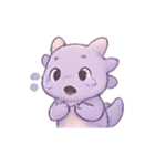 ラベンダーベビードラゴンのやすらぎ（個別スタンプ：11）