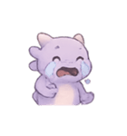 ラベンダーベビードラゴンのやすらぎ（個別スタンプ：12）