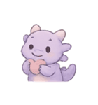 ラベンダーベビードラゴンのやすらぎ（個別スタンプ：17）