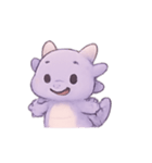 ラベンダーベビードラゴンのやすらぎ（個別スタンプ：18）