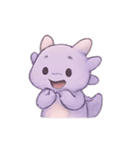 ラベンダーベビードラゴンのやすらぎ（個別スタンプ：19）