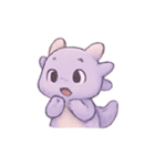 ラベンダーベビードラゴンのやすらぎ（個別スタンプ：22）