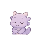 ラベンダーベビードラゴンのやすらぎ（個別スタンプ：23）
