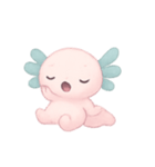 ゆめみピンクウーパールーパーチャーム（個別スタンプ：2）