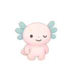 ゆめみピンクウーパールーパーチャーム（個別スタンプ：5）