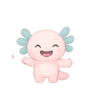 ゆめみピンクウーパールーパーチャーム（個別スタンプ：7）