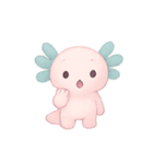 ゆめみピンクウーパールーパーチャーム（個別スタンプ：9）