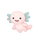 ゆめみピンクウーパールーパーチャーム（個別スタンプ：10）