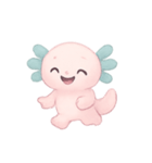 ゆめみピンクウーパールーパーチャーム（個別スタンプ：11）