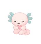 ゆめみピンクウーパールーパーチャーム（個別スタンプ：12）