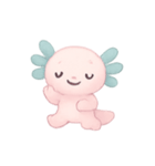 ゆめみピンクウーパールーパーチャーム（個別スタンプ：15）