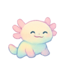 虹色ウーパールーパー癒やし（個別スタンプ：9）