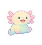 虹色ウーパールーパー癒やし（個別スタンプ：12）