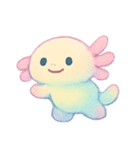 虹色ウーパールーパー癒やし（個別スタンプ：13）