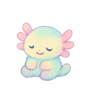 虹色ウーパールーパー癒やし（個別スタンプ：17）