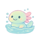 虹色ウーパールーパー癒やし（個別スタンプ：18）