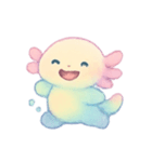 虹色ウーパールーパー癒やし（個別スタンプ：19）