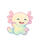 虹色ウーパールーパー癒やし（個別スタンプ：20）