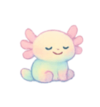 虹色ウーパールーパー癒やし（個別スタンプ：22）