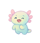 虹色ウーパールーパー癒やし（個別スタンプ：24）