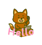 厭世な赤い子ギツネ (えいご) Ver5（個別スタンプ：15）