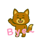 厭世な赤い子ギツネ (えいご) Ver5（個別スタンプ：26）